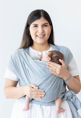 Fular porta bebe Apego Gris