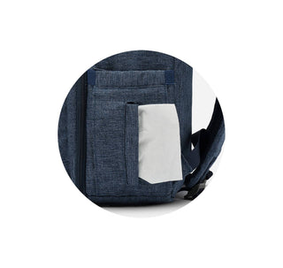 Mochila Maternal Boston Negro Melange