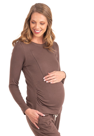 Polera Maternal y Lactancia Vivi Cafe
