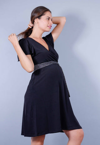 Vestido Maternal y Lactancia Sole Negro