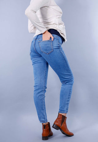 Jeans Maternal Pitillo Celeste