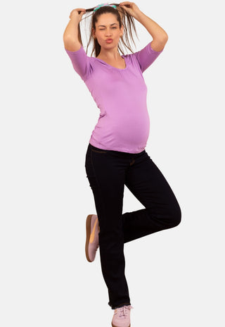 Polera Maternal y Lactancia Ines Lavanda