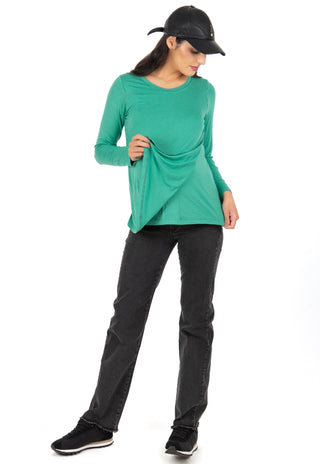 Polera Maternal y Lactancia Maria Verde Claro