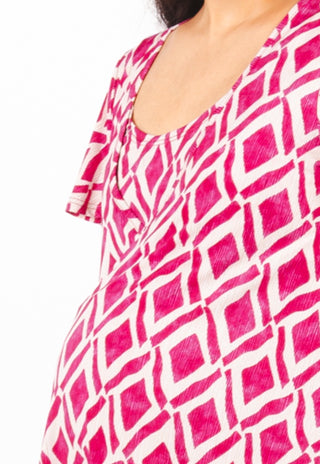 Vestido Maternal y Lactancia Cata Magenta