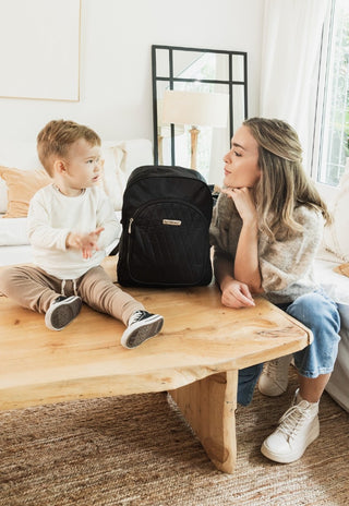 Mochila Maternal Happy Pilar Negra