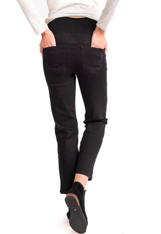 Jeans Maternal Cropped Negro - Madremia