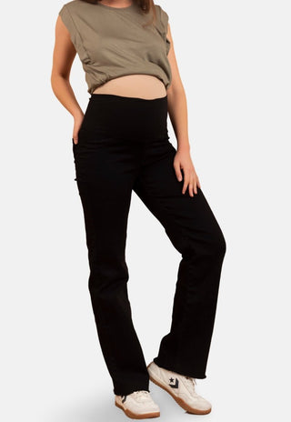 Jeans Maternal Recto Negro - Madremia