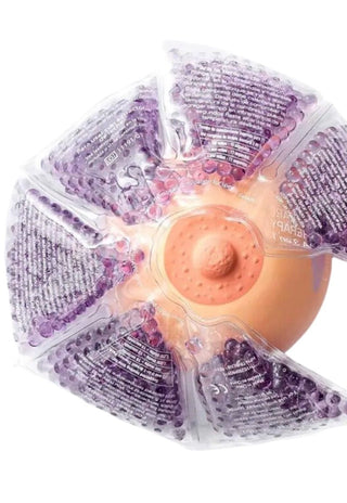 Pack De Dos Almohadilla De Gel Para Pechos Bambini Morado - Madremia