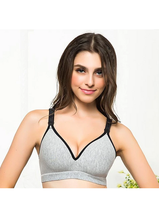 Sosten de Lactancia MTB Gris guarda negra