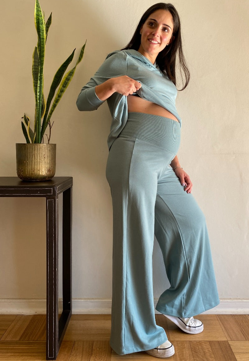 Pantalon palazzo 2025 para embarazada