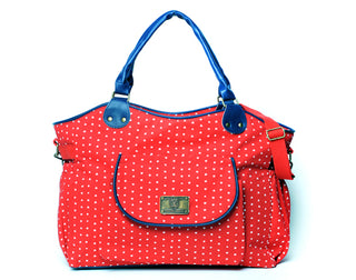 Bolso Maternal Happy Rojo Estrellas