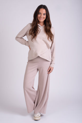 Pantalon Palazzo Maternal Javi Beige