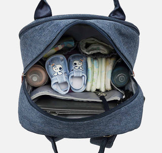 Mochila Maternal Boston Negro Melange