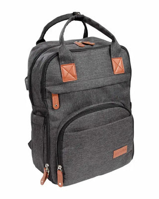 Mochila Maternal Boston Negro Melange
