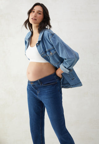 Jeans Recto Blue Pre Natal y Post parto Básico - MADE