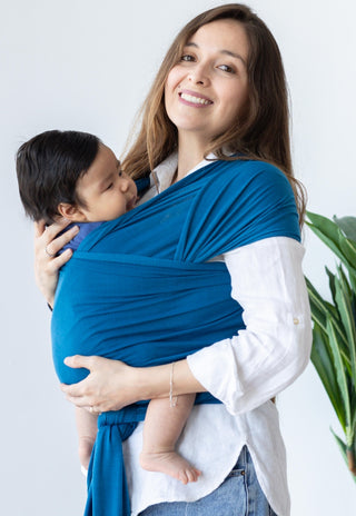 Fular porta bebe Apego Indigo