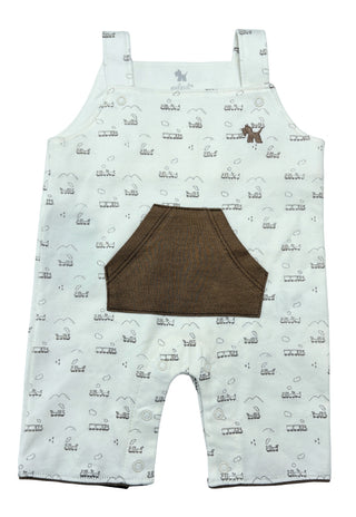 Jardinera Corta Algodón Pima Tren - Pilpil