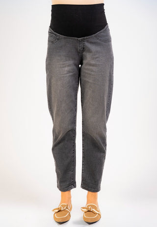 Jeans Mom Gris Pre Natal y Post Parto