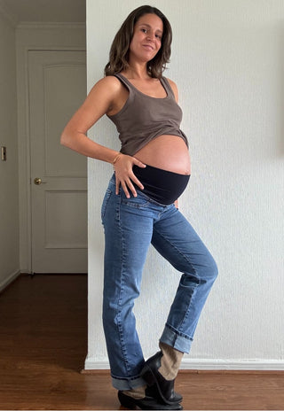 Jeans Straight Fit Medium Light Pre Natal y Post Parto - Recto