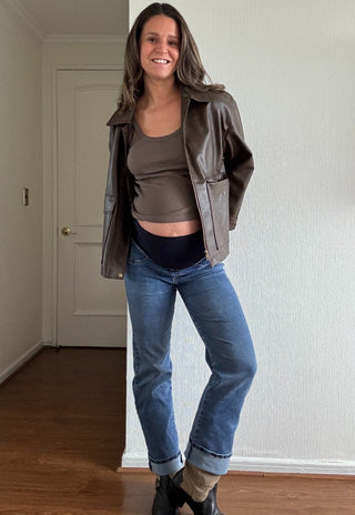 Jeans Straight Fit Medium Light Pre Natal y Post Parto - Recto