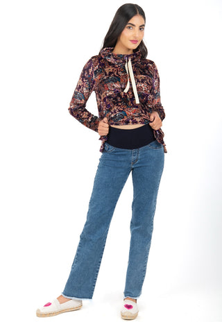 Jeans Maternal Recto Azul