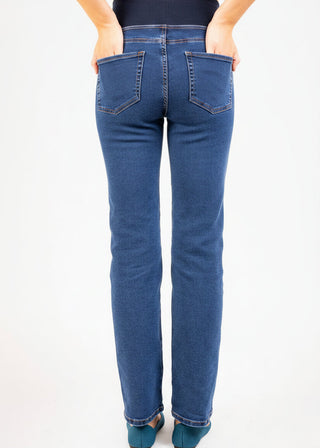 Jeans Straight Fit Azul Pre Natal y Post Parto - Recto