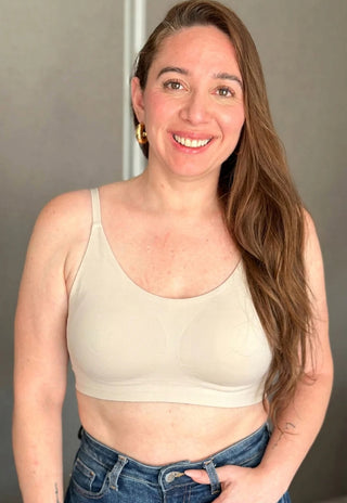 Sosten tipo Bralette Nude Modelo Bruna de LOVE LUST