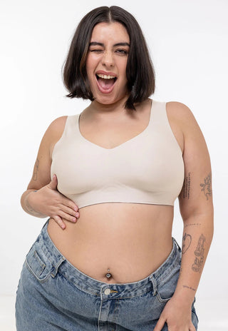 Sosten tipo Bralette Nude Modelo Lupe de LOVE LUST