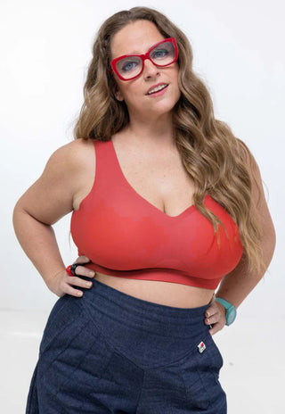Sosten tipo Bralette Rojo Modelo Lupe de LOVE LUST
