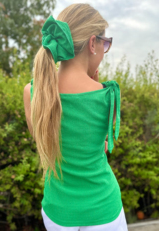 Polera Lisa Verde Maternal y Lactancia Nudo