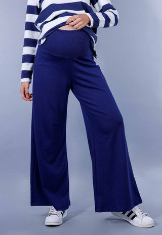 Pantalon Palazzo Maternal Luzma Marino