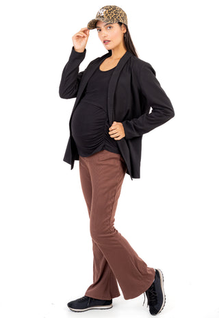 Pantalon Juli Café Pre Natal Flare