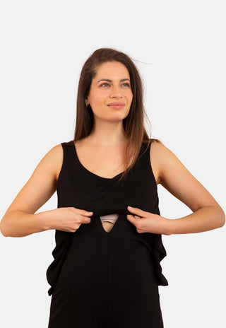 Enterito Javiera Negro Pre Natal y Lactancia Palazzo