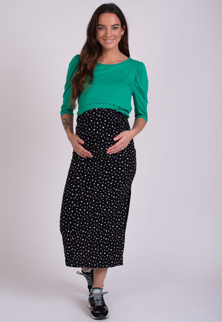 Falda Maternal Paty Negro