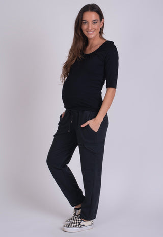 Polera Maternal y Lactancia Ines Negro