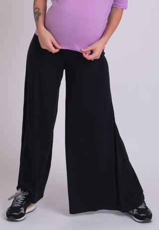 Pantalon Palazzo Maternal Tere Negro