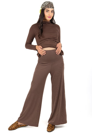 Pantalon Palazzo Maternal Javi Café