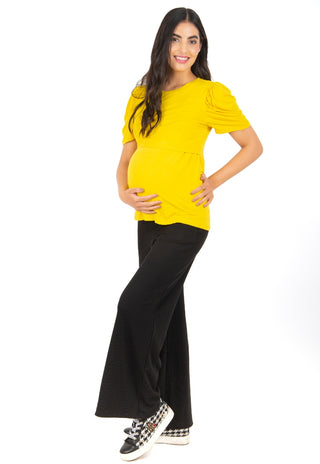 Pantalon Palazzo Maternal Javi Negro