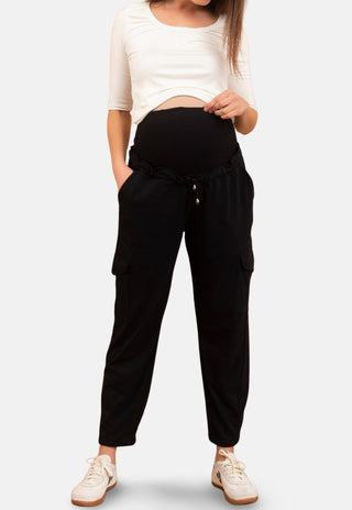 Pantalon Jogger Maternal Valeria Negro