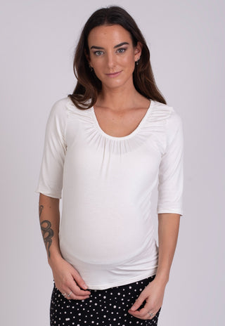 Polera Maternal y Lactancia Ines Crudo