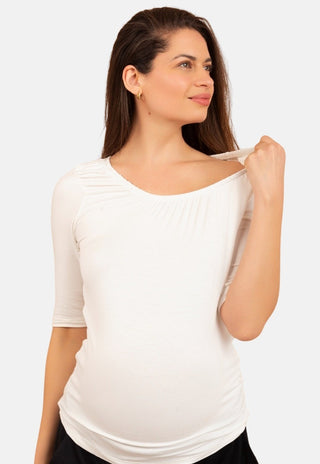 Polera Maternal y Lactancia Ines Crudo