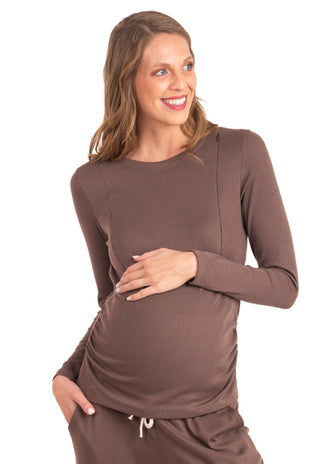 Polera Maternal y Lactancia Vivi Cafe