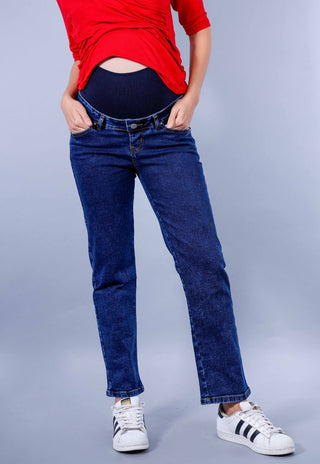 Jeans Maternal Recto Blue