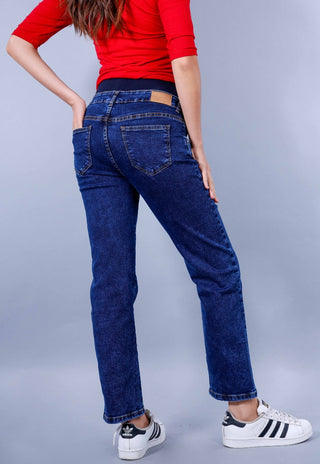Jeans Maternal Recto Blue