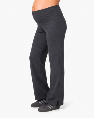 Pantalón Bea Negro Pre Natal y Post Parto Palazzo Tejido