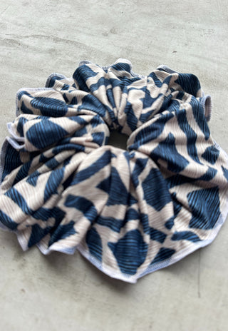 Maxi-Colet (Scrunchie) Rombos Azul