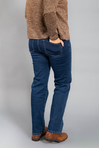 Jeans Straight Fit Azul Pre Natal y Post Parto - Recto