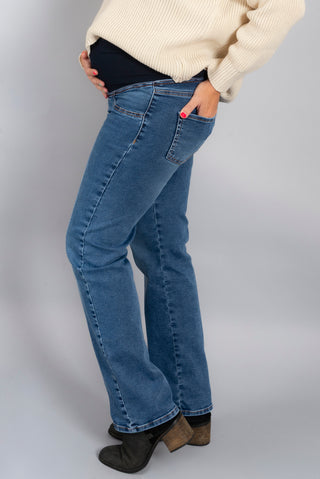 Jeans Straight Fit Medium Light Pre Natal y Post Parto - Recto