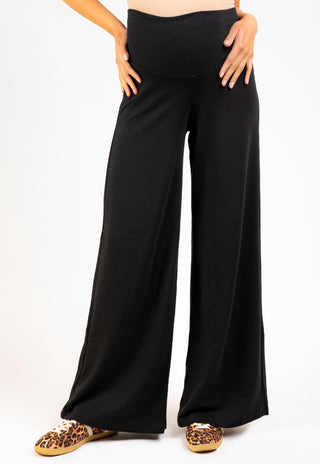 Pantalón Luzma Negro Pre Natal y Post Parto Palazzo