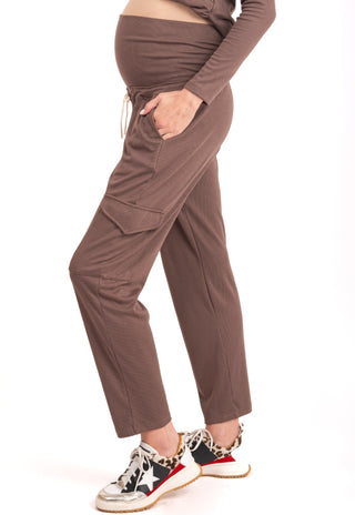 Pantalon Jogger Maternal Valeria Café
